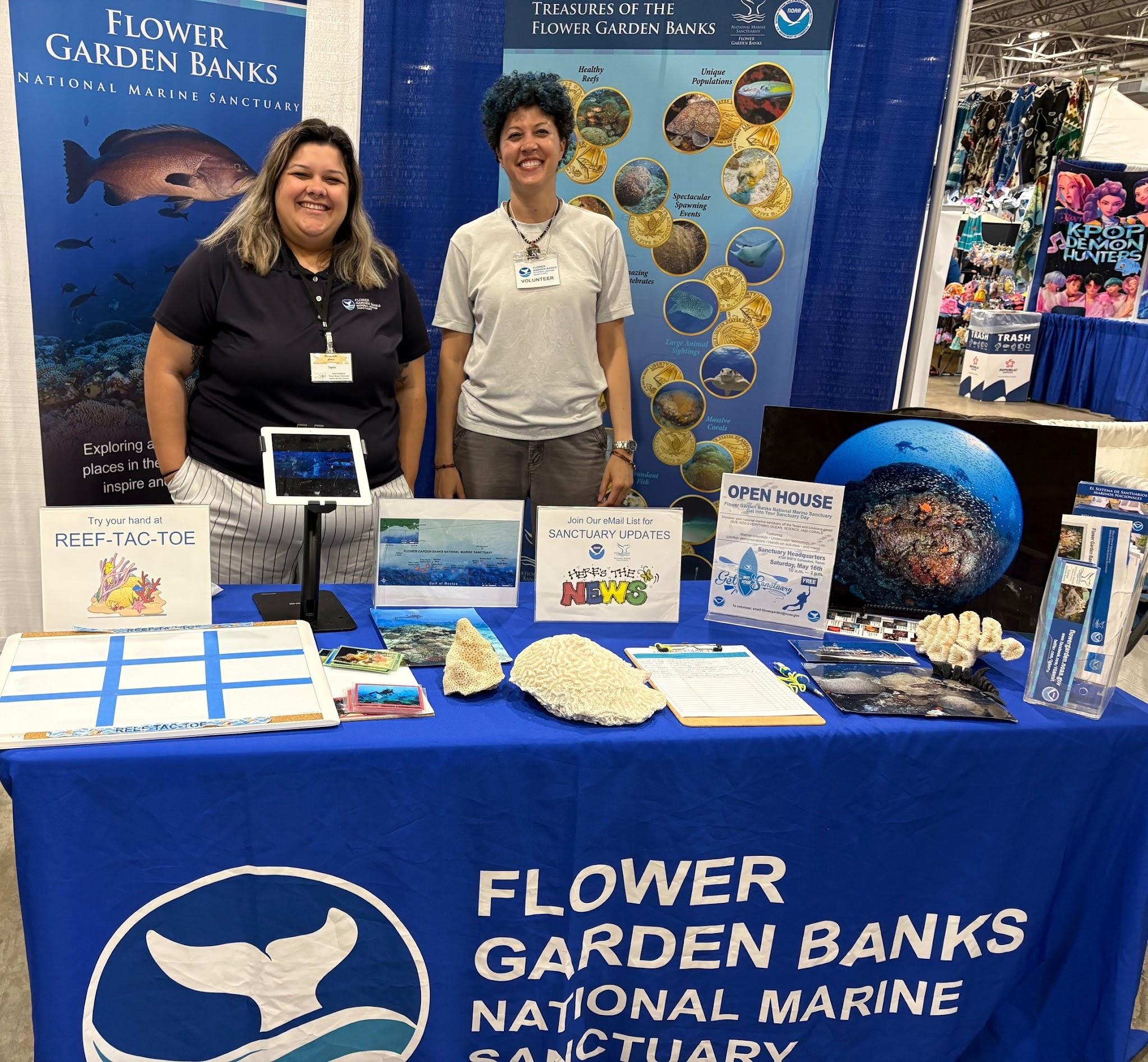 Flower Garden Banks National Marine Sanctuary display at Champions for Nature