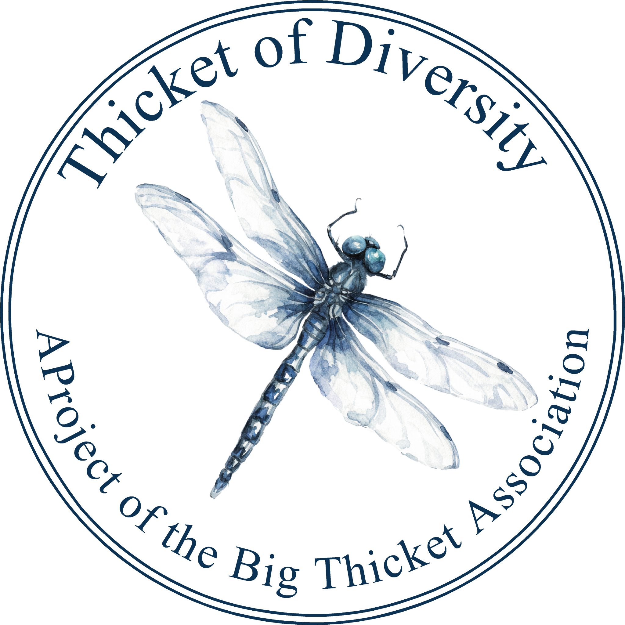 Thicket of Diversity dragonfly emblem
